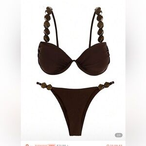 Polovedo Official Women Sexy Solid Color Bikini Swimsuit